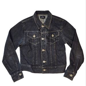 Joseph Cotton Jean Jacket Size Small Black